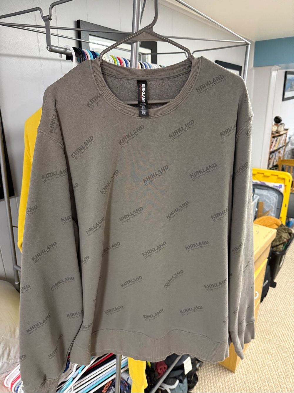 Kirkland Signature Crewneck Sweater in Olive